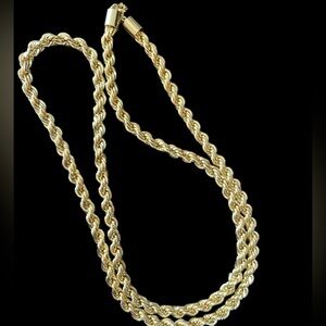 Vintage 14KGP Twist Chain 30”